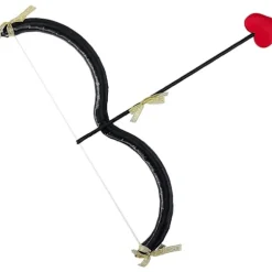 Cupid Pil og Bue Legetøjssæt, Bue & Pilesæt Cupid Kostume Fotorekvisitter Til Voksne black