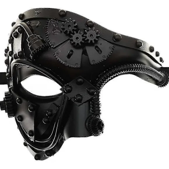 Cyberpunk maske Steampunk Metal Cyborg Venetian Maske, Maskerade Maske til Halloween Dekoration Kostume