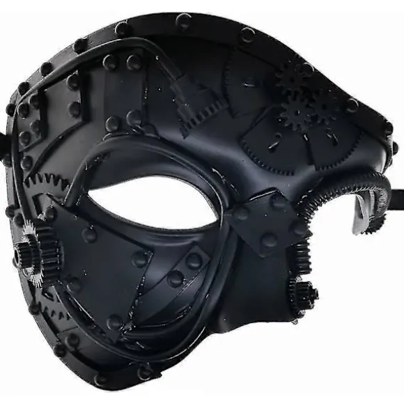 Cyberpunk maske Steampunk Metal Cyborg Venetian Maske, Maskerade Maske til Halloween Dekoration Kostume