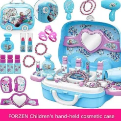 [11D] Makeupsæt, makeuplegetøj til børn, pige, Frozen makeuptaske