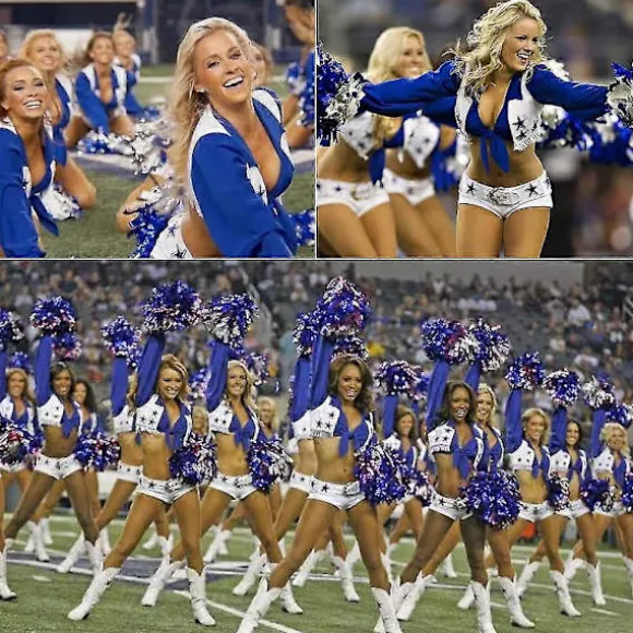 Dallas Cowboys Cowgirls Cheerleader Kostume til Kvinder Voksne Fodbold Sexy Star Team Cheer Fancy Dress 2XL