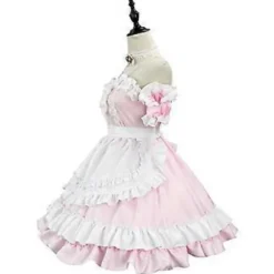 Dame Blonde Lag Maid Kjoler Sød Lolita Kjole Viktoriansk Ærmeløs Halloween Cosplay Kostumer (XL)