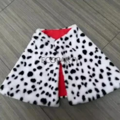 Dame Cruella De Vil Kostume Tilbehør Plettet Hund Leopard Print Tørklæde 1920'er Handsker og Holder til Cosplay Halloween Fest One Size 3 PC