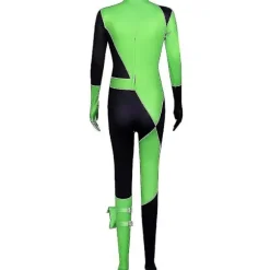 Dame Kim Possible Miss Go Body Jumpsuit Shego Cosplay Kostume Halloween Fest Karneval Fancy Dress Up 180 180
