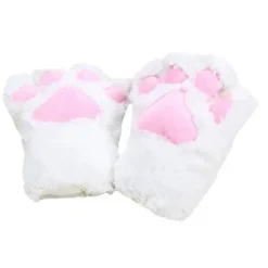 Dame Piger Halloween Cosplay Dyrepote Handsker Plys Sød Panda Pote Handsker Plys Varme Vinterhandsker