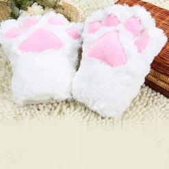 Dame Piger Halloween Cosplay Dyrepote Handsker Plys Sød Panda Pote Handsker Plys Varme Vinterhandsker