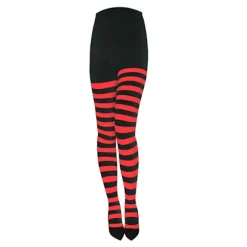 Dame Strømper Uigennemsigtige Strømper Pantyhose Julefest Makeup Black&Red