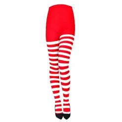 Dame Strømper Uigennemsigtige Strømper Pantyhose Julefest Makeup Black&Red