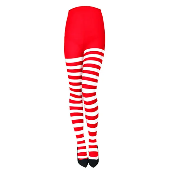 Dame Strømper Uigennemsigtige Strømper Pantyhose Julefest Makeup Black&Red