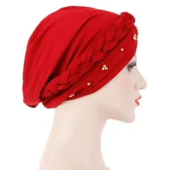 Dame Turban Hue Perle Tørklæde GUL yellow