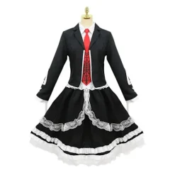 Dangaronpa Celestia Ludenberg Cosplay Dangaronpa Kostume Skoleuniform Dame Halloween Komplet Sæt Gotisk Lolita Kostume Party M M A1