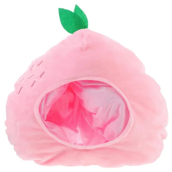 Dansende Frugt Party Hat Ferskenformet Frugthat Maskerade Party Voksen Pink 39.00X36.00X8.00CM 1 stk. Fotorekvisit