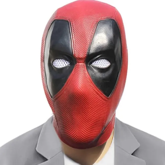 Deadpool Cosplay Maske Wade Winston Wilson Latex Blød Film Sjov A
