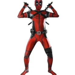 Deadpool-kostume af høj kvalitet, cosplay til børn og voksne, anime-superhelt-cosplay, dødsvagter, anime-voksen-service, trikot, hatte 2 stk 2pcs M(160-170) | Fyndiq
