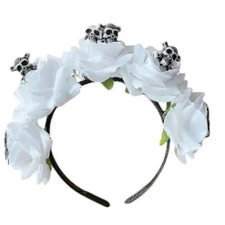Delikat Halloween Hårbånd Rave Hårtilbehør Tynd Kant Blomster Hårbånd