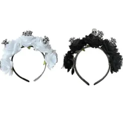 Delikat Halloween Hårbånd Rave Hårtilbehør Tynd Kant Blomster Hårbånd
