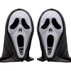 2-delt plastik horror killer maske - Skrigende maske - Horror helhovedmaske