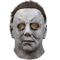 Deluxe Halloween Michael Myers Horror Latex Maske - Perfekt til Karneval Fest Udklædning Prop C