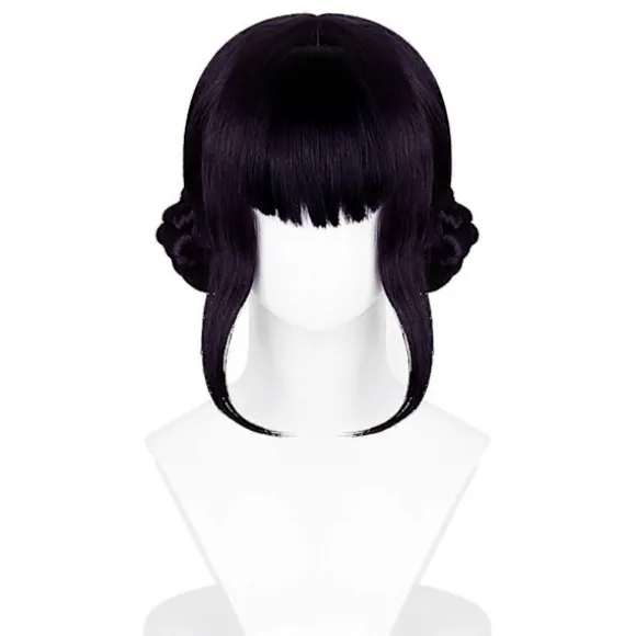 Demon Hunters Kostume Rumi Paryk Realistisk Anime Cosplay Paryk til Cosplay Konventioner CJY Black purple Zoey