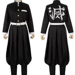 Demon Slayer Rengoku Kyoujurou Kostume Outfits Anime Sæt M Outfits with Wig