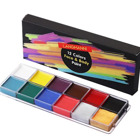 Den sommer jeg blev smuk 12 farver Halloween Makeup Ansigtsmaling Ansigtsmaling Jule Ansigtsmaling