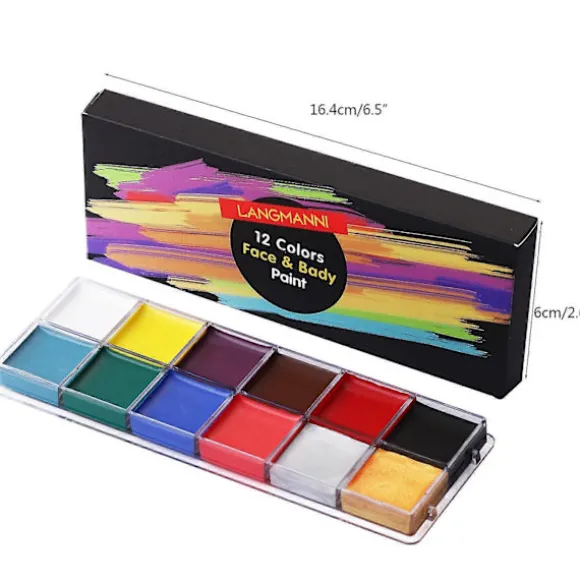 Den sommer jeg blev smuk 12 farver Halloween Makeup Ansigtsmaling Ansigtsmaling Jule Ansigtsmaling