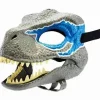 Dinosauriemaske med åbningsbar kæbe, Dinomaske til børn Voksen, kostume