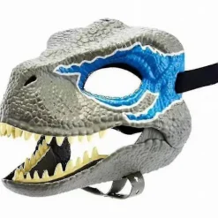 Dinosaurmaske med Åbningskæbe, Dino Maske til Børn Voksne, Kostume og Rollespil Gave til Karneval Halloween Cosplay Fest