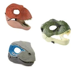 Dinosaurmaske til børn, dinosaurlegetøj med åbnende bevægelig kæbe, dyremaske red