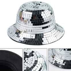 Disco Spand Hat Disco Kugle Kasket Fiskerhat