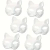 DIY Maskerade 3-pak: Blanke, Malebare Dyremasker til Fester, Halloween