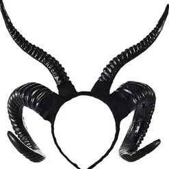 Djævelshorn Pandebånd, Sorte Horn Maleficent Horn Pandebånd Til Halloween Kostume Cosplay Black 2