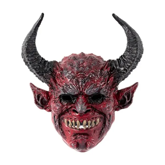 Djævlemaske Udklædning Halloween Hovedmaske til Fotorekvisit Karneval Halloween