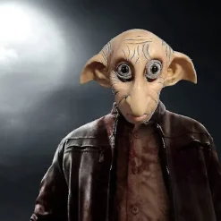 Dobby Maske, Halloween Cosplay Maske Alv Dvärg Alv Latex Maske Helhoved Kostume Rekvisitter Udsalg