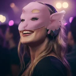 3D-printet Melanie Martinez Portals Maske Voksen Halloween Kostume Halloween Maske Black