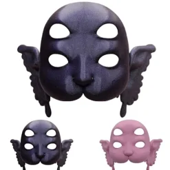 3D-printet Melanie Martinez Portals Maske Voksen Halloween Kostume Halloween Maske Black
