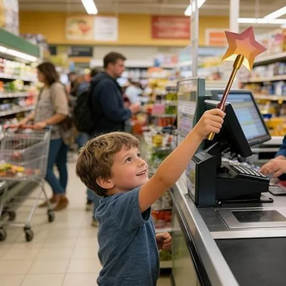 3D-printet tryllestav til betaling C