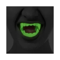Dracula Tänder Självlysande Halloween White one size
