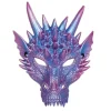 Drage Maske Halloween Maskerade Maske Halvt Ansigt Cosplay Kostume Voksen