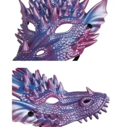 Drage Maske Halloween Maskerade Maske Halvt Ansigt Cosplay Kostume Voksen