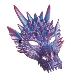 Drage Maske Halloween Maskerade Maske Halvt Ansigt Cosplay Kostume Voksen