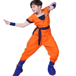 Dragon Ball Goku Kostume Børn Herre Kamehameha Cosplay Performance Fest Kostume