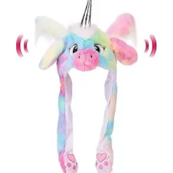 Dyrehat Plys Ører Bevægelige Hoppende Udklædning Cosplay Fest For Børn f[D] 8X6.5X0.25cm