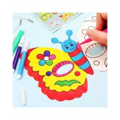 Dyremaske, 8 stk., DIY hvid malermaske, fødselsdagsfestmaske, håndværksmalermaske med pen, jul, halloween, advent, julegave, B