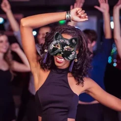 Dyremaske til ansigtet - Ræv, Kat, Cosplay-kostume, Hovedbeklædning til Karneval, Maskeradefest, Tilbehør