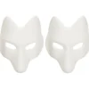 Dyremasker 2 rævemaske, Halloween hvid rævemaske AA