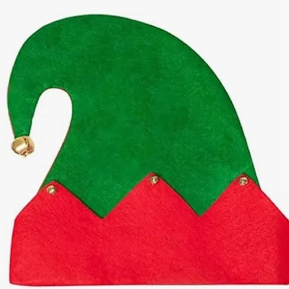 Elf Hatte i Bulk - Filt Julemandens Elf Kostume Hat Tilbehør til Mænd Kvinder, Julefest Kostume, Julemandshue