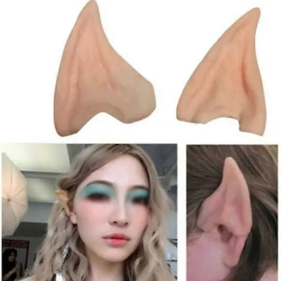 Elfeører Easy Fit Latex Elfeører Halloween Fest Hobbit Spock Kostume-WELLNGS