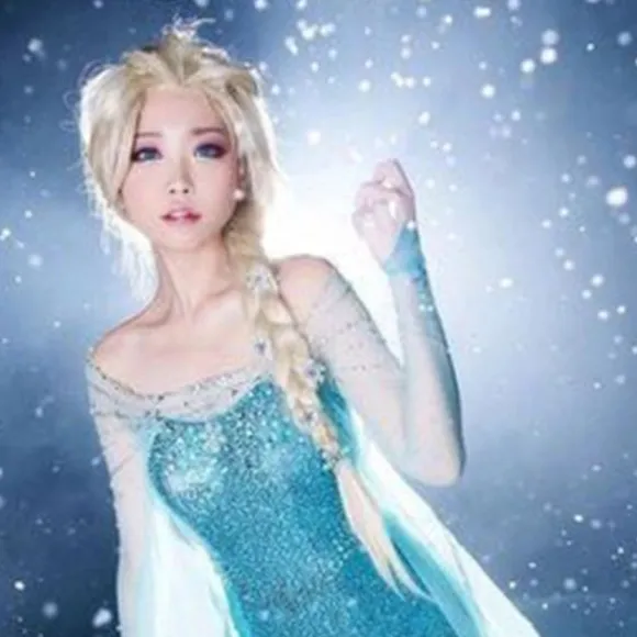 Elsa Fancy Up Kvinder Rollespil Performance Kostume S