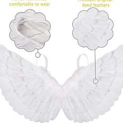Englevinger, Englefest, Englevingekostume, Festkostumeornament, Englevinger og Glorie, Englevinger S, Englefest, Ornament
